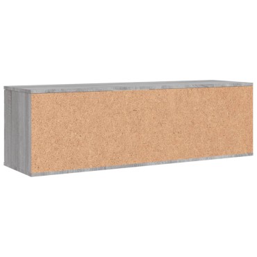 vidaXL Έπιπλο Τηλεόρασης Γκρι Sonoma 120x34x37cm από Επεξ. Ξύλο