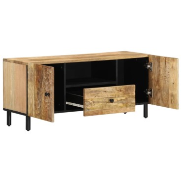 vidaXL Έπιπλο Τηλεόρασης 105x33x46cm από Μασίφ Ξύλο Μάνγκο
