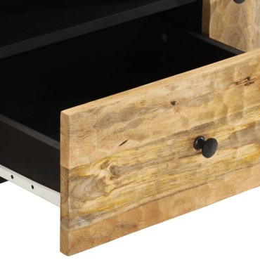 vidaXL Έπιπλο Τηλεόρασης 105x33x46cm από Μασίφ Ξύλο Μάνγκο