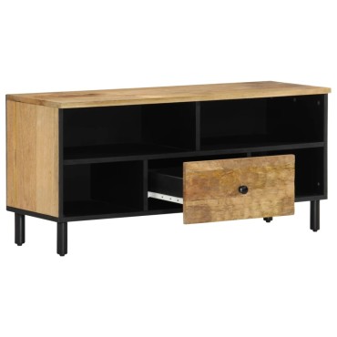 vidaXL Έπιπλο Τηλεόρασης 100x33x46cm από Μασίφ Ξύλο Μάνγκο