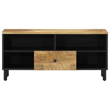 vidaXL Έπιπλο Τηλεόρασης 100x33x46cm από Μασίφ Ξύλο Μάνγκο