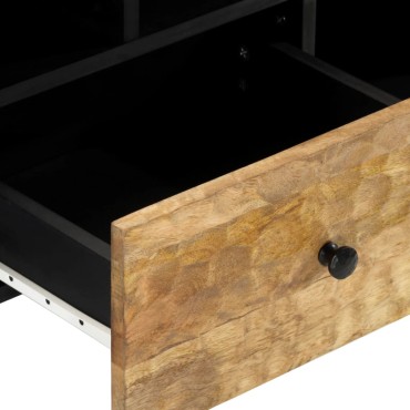 vidaXL Έπιπλο Τηλεόρασης 100x33x46cm από Μασίφ Ξύλο Μάνγκο