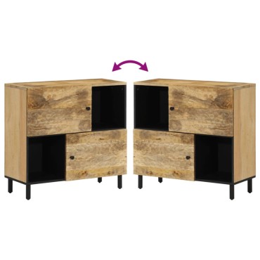 vidaXL Βοηθητικό Ντουλάπι 80x33x75cm από Μασίφ Ξύλο Μάνγκο 1 τεμ.