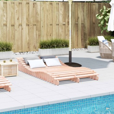 vidaXL Ξαπλώστρα 205x110x31,5cm από Μασίφ Ξύλο Ψευδοτσούγκας 1 τεμ.