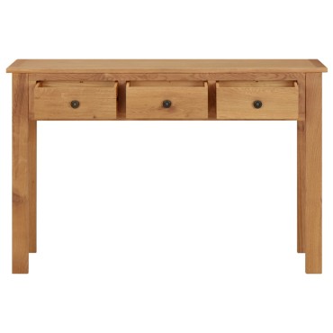 vidaXL Τραπέζι Κονσόλα 110x40x75cm από Μασίφ Ξύλο Δρυς 1 τεμ.