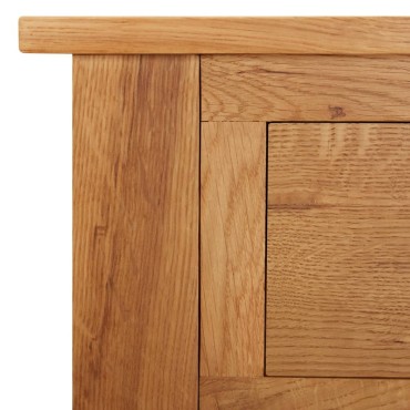 vidaXL Τραπέζι Κονσόλα 110x40x75cm από Μασίφ Ξύλο Δρυς 1 τεμ.