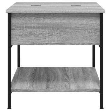 vidaXL Τραπεζάκι Σαλονιού Γκρι Sonoma 70x50x50cm Επεξ. Ξύλο/Μέταλλο 1 τεμ.