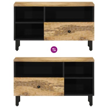 vidaXL Έπιπλο Τηλεόρασης 80x33x46cm από Μασίφ Ξύλο Μάνγκο