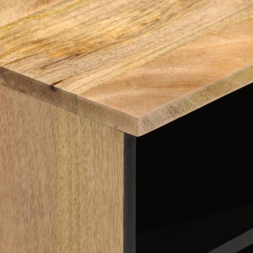 vidaXL Έπιπλο Τηλεόρασης 80x33x46cm από Μασίφ Ξύλο Μάνγκο