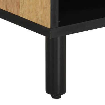 vidaXL Έπιπλο Τηλεόρασης 80x33x46cm από Μασίφ Ξύλο Μάνγκο