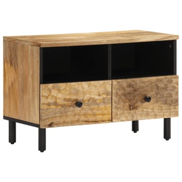 vidaXL Έπιπλο Τηλεόρασης 70x33x46cm από Μασίφ Ξύλο Μάνγκο