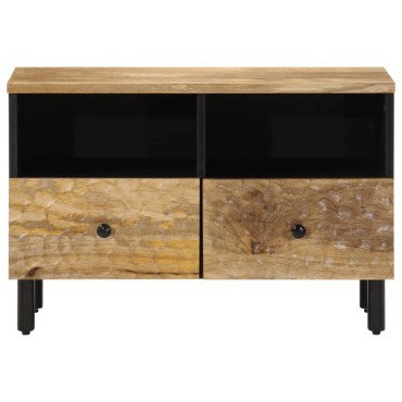 vidaXL Έπιπλο Τηλεόρασης 70x33x46cm από Μασίφ Ξύλο Μάνγκο