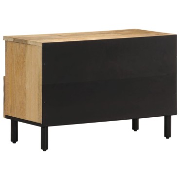 vidaXL Έπιπλο Τηλεόρασης 70x33x46cm από Μασίφ Ξύλο Μάνγκο