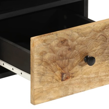 vidaXL Έπιπλο Τηλεόρασης 70x33x46cm από Μασίφ Ξύλο Μάνγκο