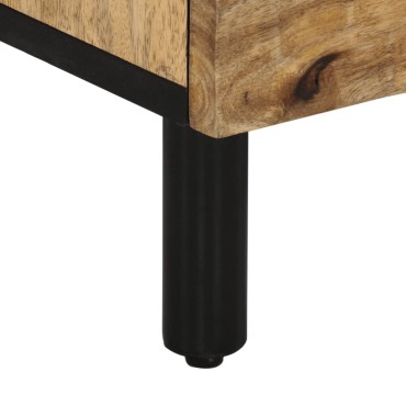 vidaXL Έπιπλο Τηλεόρασης 70x33x46cm από Μασίφ Ξύλο Μάνγκο