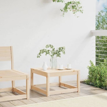 vidaXL Υποπόδιο Κήπου από Μασίφ Ξύλο Πεύκου 63,5x63,5cm 1 τεμ. Γωνιακός