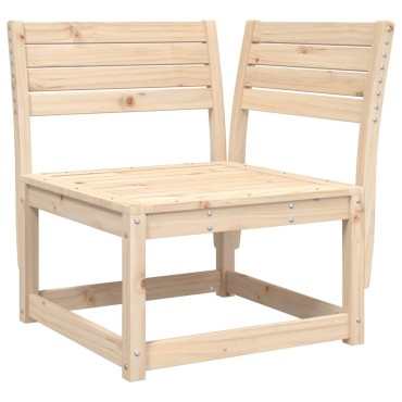 vidaXL Καναπές Κήπου Γωνιακός 73x73x78cm από Μασίφ Ξύλο Πεύκου
