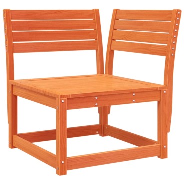 vidaXL Καναπές Κήπου Γωνιακός Καφέ 73x73x78cm από Μασίφ Ξύλο Πεύκου