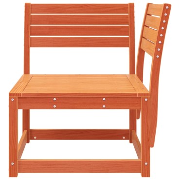 vidaXL Καναπές Κήπου Γωνιακός Καφέ 73x73x78cm από Μασίφ Ξύλο Πεύκου