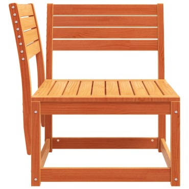 vidaXL Καναπές Κήπου Γωνιακός Καφέ 73x73x78cm από Μασίφ Ξύλο Πεύκου