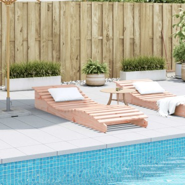 vidaXL Ξαπλώστρα 205x70x31,5cm από Μασίφ Ξύλο Ψευδοτσούγκας 1 τεμ.