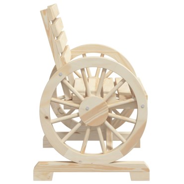 vidaXL Καρέκλες Κήπου 2 τεμ. 58x58x78,5cm από Μασίφ Ξύλο Ελάτης Διθέσιος