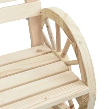 vidaXL Καρέκλες Κήπου 2 τεμ. 58x58x78,5cm από Μασίφ Ξύλο Ελάτης Διθέσιος