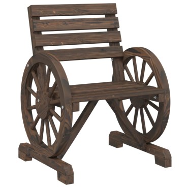 vidaXL Καρέκλα Κήπου 58x58x78,5cm από Μασίφ Ξύλο Ελάτης