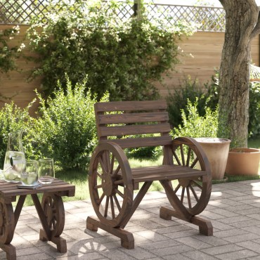 vidaXL Καρέκλα Κήπου 58x58x78,5cm από Μασίφ Ξύλο Ελάτης