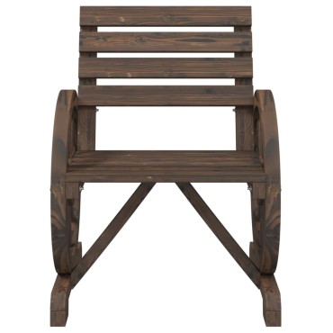 vidaXL Καρέκλα Κήπου 58x58x78,5cm από Μασίφ Ξύλο Ελάτης