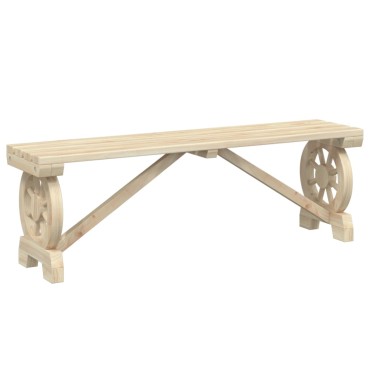 vidaXL Παγκάκι Κήπου από Μασίφ Ξύλο Ελάτης 115x28x39,5cm