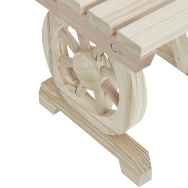 vidaXL Παγκάκι Κήπου από Μασίφ Ξύλο Ελάτης 115x28x39,5cm