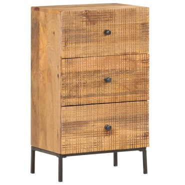 vidaXL Ντουλάπι 45x30x75cm από Μασίφ Ξύλο Μάνγκο 1 τεμ.