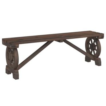 vidaXL Παγκάκι Κήπου από Μασίφ Ξύλο Ελάτης 115x28x39,5cm