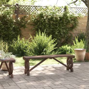 vidaXL Παγκάκι Κήπου από Μασίφ Ξύλο Ελάτης 115x28x39,5cm