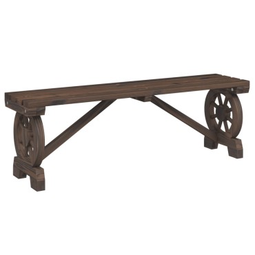 vidaXL Παγκάκι Κήπου από Μασίφ Ξύλο Ελάτης 115x28x39,5cm