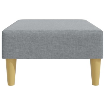 vidaXL Υποπόδιο Ανοιχτό Γκρι 77x55x31cm Υφασμάτινο 1 τεμ.