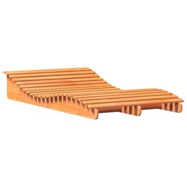 vidaXL Ξαπλώστρα Καφέ Κεριού 205x110x31,5cm από Μασίφ Ξύλο Πεύκου 1 τεμ.