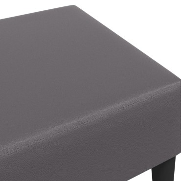 vidaXL Υποπόδιο Γκρι 77x55x31cm από Συνθετικό Δέρμα 1 τεμ.
