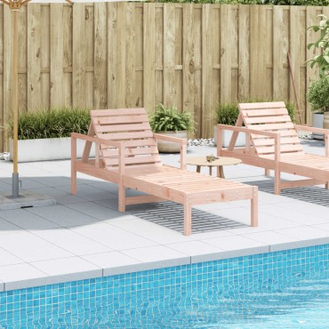 vidaXL Ξαπλώστρα 199,5x62x55cm από Μασίφ Ξύλο Ψευδοτσούγκας 1 τεμ.