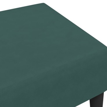 vidaXL Υποπόδιο Σκούρο Πράσινο 77x55x31cm Βελούδινο 1 τεμ.