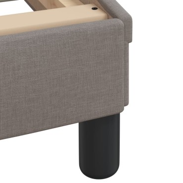 vidaXL Σκελετός Κρεβατιού Χωρίς Στρώμα Taupe 100 x 200 εκ. Υφασμάτινο