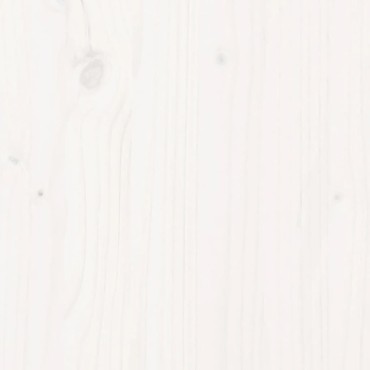 vidaXL Ξαπλώστρα Λευκό 205x110x31,5cm από Μασίφ Ξύλο Πεύκου 1 τεμ.