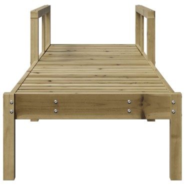 vidaXL Ξαπλώστρα 199,5x62x55cm από Εμποτ. Ξύλο Πεύκου 1 τεμ.