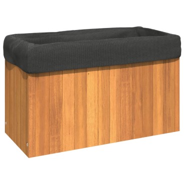 vidaXL Ζαρντινιέρα Κήπου 59 x 27,5 x 35 εκ. από Μασίφ Ξύλο Ακακίας
