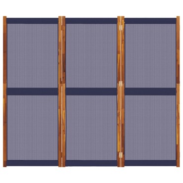 vidaXL Διαχωριστικό Δωματίου με 3 Πάνελ Σκούρο Μπλε 210x180cm 1 τεμ.