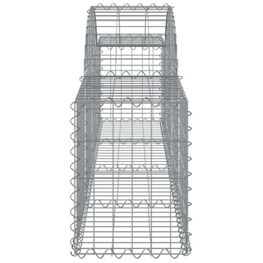 vidaXL Συρματοκιβώτια Τοξωτά 14 τεμ. 200x30x40/60 εκ. Γαλβαν. Ατσάλι