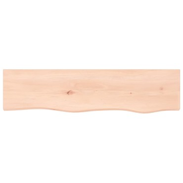 vidaXL Ράφι Τοίχου 80x20x6cm από Ακατέργαστο Μασίφ Ξύλο Δρυός 1 τεμ.
