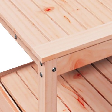 vidaXL Τραπέζι Κηπουρικής με Ράφια 82,5x45x81 εκ. Μασίφ Ψευδότσουγκα