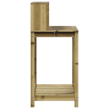 vidaXL Τραπέζι Κηπουρικής με Ράφια 82,5x50x109,5 εκ Εμποτ. Ξύλο Πεύκου